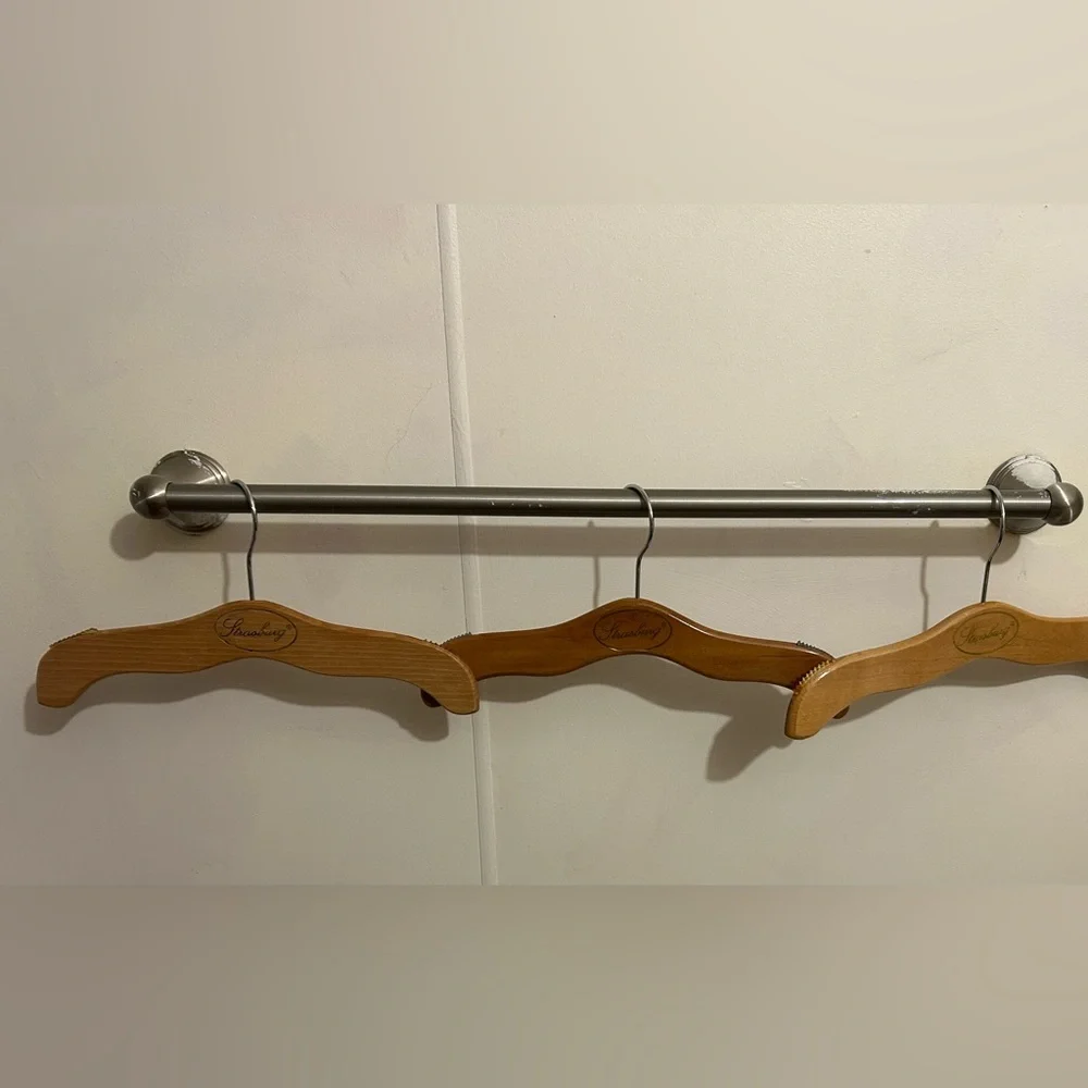 Vintage Strasburg Wooden hangers bundle of 3